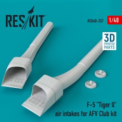 F-5 Tiger ll air intakes for AFV Club kit (3D Printed) 