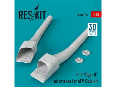 F-5 Tiger ll air intakes for AFV Club kit (3D Printed) 