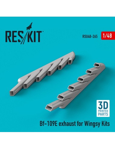 Bf-109E exhaust for Wingsy Kits (3D Printed) 