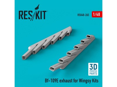 Bf-109E exhaust for Wingsy Kits (3D Printed) 