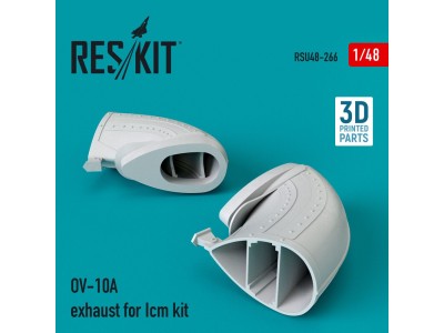 OV-10A exhaust for Icm kit (3D Printed) 