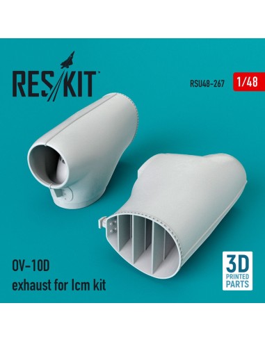 OV-10D exhaust for Icm kit (3D Printed) 