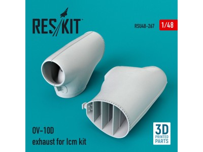 OV-10D exhaust for Icm kit (3D Printed) 