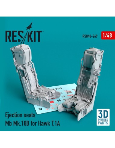 Ejection seats Mb Mk.10B for Hawk T.1A (3D Printed) 