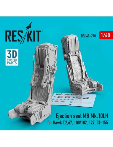 Ejection seat MB Mk.10LH for Hawk T.2,67,100/102,127,CT-155 (3D Printed) 