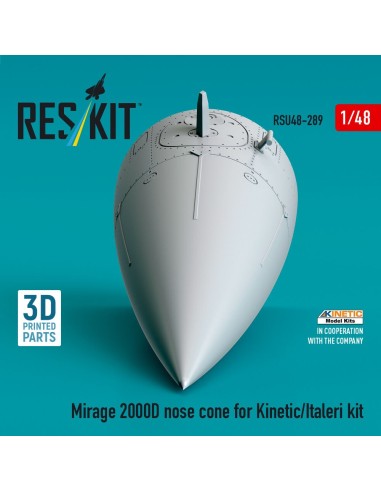 Mirage 2000D nose cone for Kinetic/Italeri kit (3D Printed) 