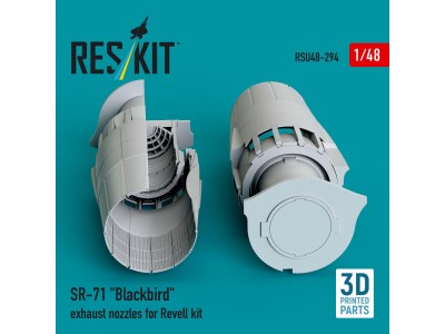 SR-71 Blackbird exhaust nozzles for Revell kit (3D printed) 
