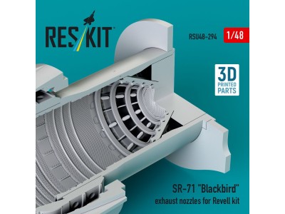 SR-71 Blackbird exhaust nozzles for Revell kit (3D printed) 