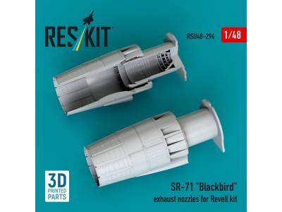 SR-71 Blackbird exhaust nozzles for Revell kit (3D printed) 
