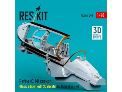 Rafale (C, M) cockpit (Basic edition with 3D decals) for HobbyBoss kit (3D printed) 