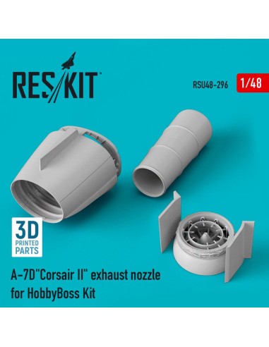 A-7D Corsair II exhaust nozzle for HobbyBoss kit (3D Printed) 