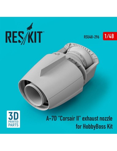 A-7D Corsair II exhaust nozzle for HobbyBoss kit (3D Printed) 