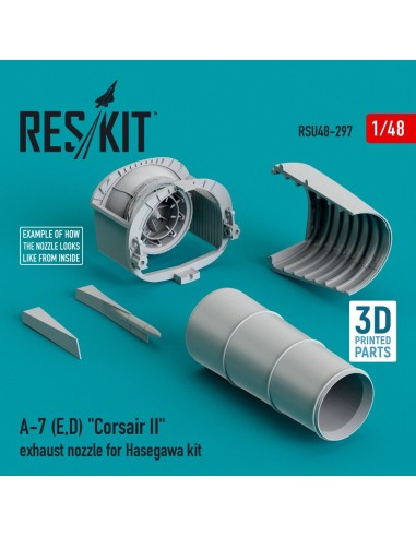 A-7 (E,D) Corsair II exhaust nozzle for Hasegawa kit 