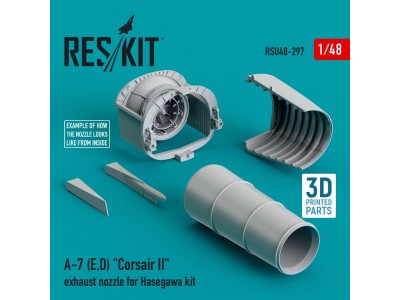 A-7 (E,D) Corsair II exhaust nozzle for Hasegawa kit 