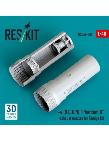 F-4 (B, C, D, N) Phantom II exhaust nozzles for Tamiya kit (3D printed) 