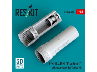 F-4 (B, C, D, N) Phantom II exhaust nozzles for Tamiya kit (3D printed) 