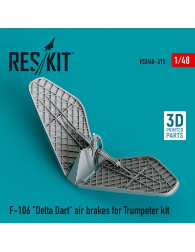 F-106 Delta Dart air brakes for Trumpeter kit (3D Printed) 
