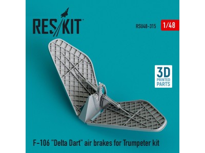 F-106 Delta Dart air brakes for Trumpeter kit (3D Printed) 