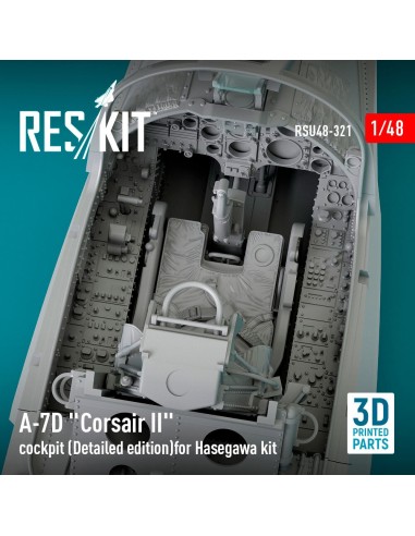 A-7D Corsair II cockpit (Detailed edition) for Hasegawa kit (3D Printed) 