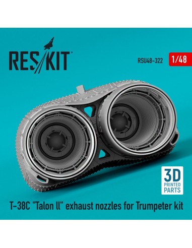 T-38C Talon ll exhaust nozzles for Trumpeter kit (3D Printed) 
