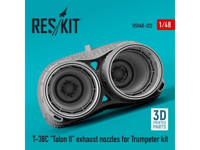 T-38C Talon ll exhaust nozzles for Trumpeter kit (3D Printed) 