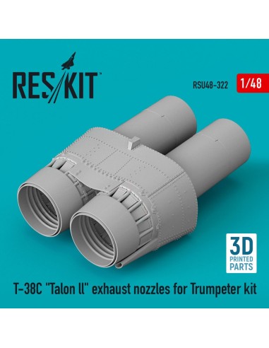 T-38C Talon ll exhaust nozzles for Trumpeter kit (3D Printed) 