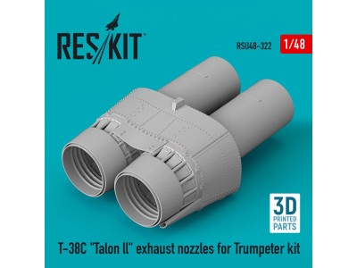 T-38C Talon ll exhaust nozzles for Trumpeter kit (3D Printed) 