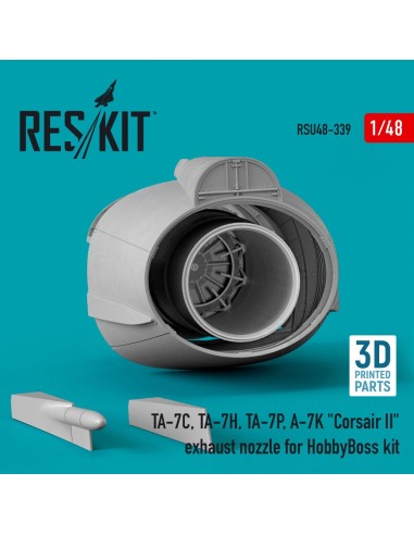 TA-7C, TA-7H, TA-7P, A-7K Corsair II exhaust nozzle for HobbyBoss kit (3D Printed) 