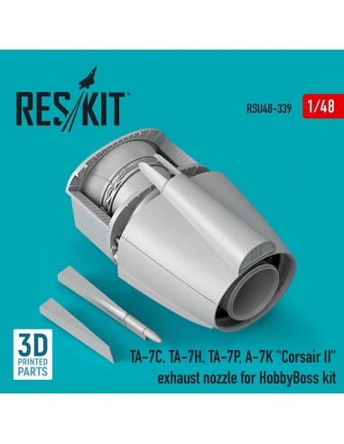 TA-7C, TA-7H, TA-7P, A-7K Corsair II exhaust nozzle for HobbyBoss kit (3D Printed) 