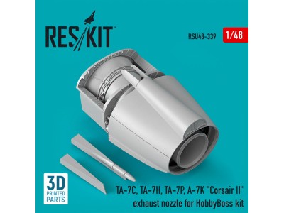 TA-7C, TA-7H, TA-7P, A-7K Corsair II exhaust nozzle for HobbyBoss kit (3D Printed) 