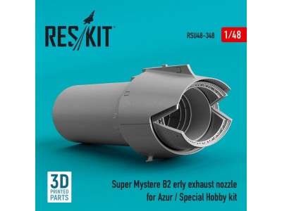 Super Mystere B2 early exhaust nozzle for Azur / Special Hobby kit (3D Printed) 
