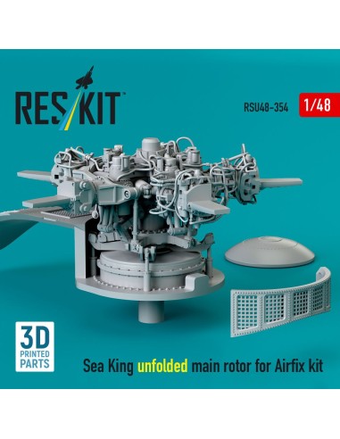 Sea King unfolded main rotor for Airfix kit (3D printed) 