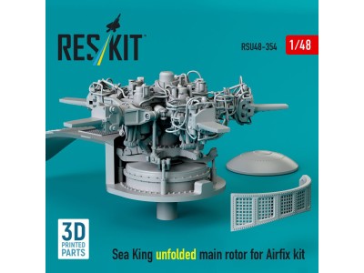Sea King unfolded main rotor for Airfix kit (3D printed) 