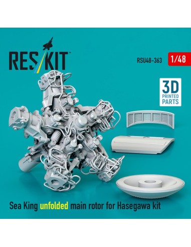 Sea King unfolded main rotor for Hasegawa kit (3D Printed) 