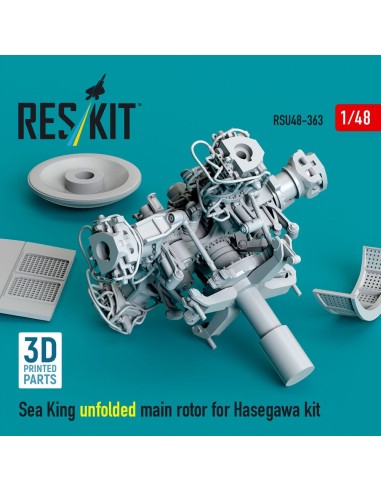 Sea King unfolded main rotor for Hasegawa kit (3D Printed) 
