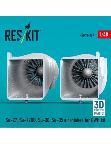 Su-27, Su-27UB,30,35 air intakes for GWH kit (3D Printed) 
