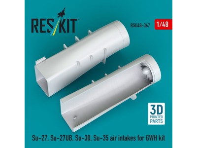 Su-27, Su-27UB,30,35 air intakes for GWH kit (3D Printed) 