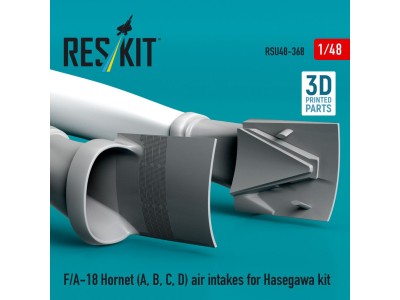 F/A-18 Hornet (A, B, C, D) air intakes for Hasegawa kit (3D Printed) 