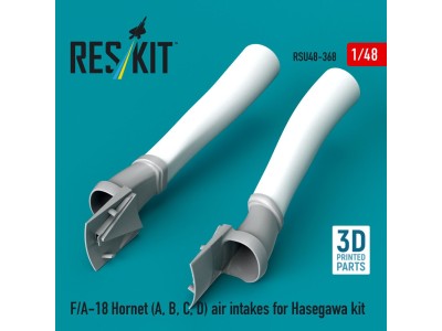 F/A-18 Hornet (A, B, C, D) air intakes for Hasegawa kit (3D Printed) 