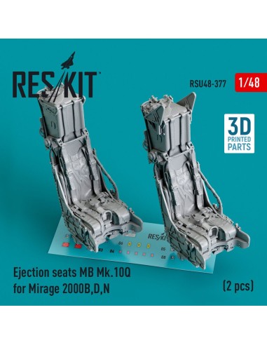 Ejection seats MB Mk.10Q for Mirage 2000B,D,N (2 pcs) (3D Printed) 