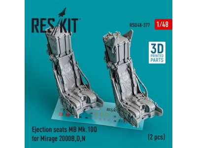 Ejection seats MB Mk.10Q for Mirage 2000B,D,N (2 pcs) (3D Printed) 