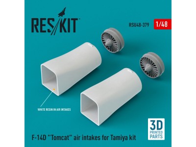 F-14D Tomcat air intakes for Tamiya kit (3D Printed) 