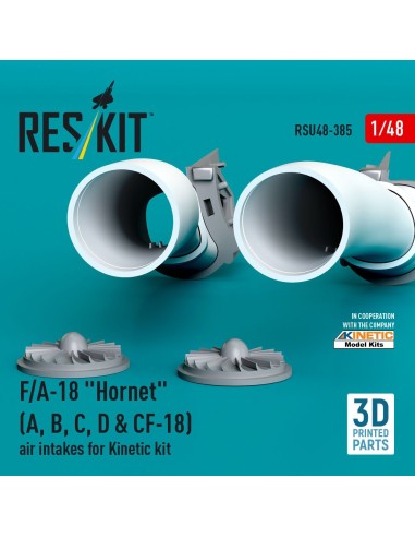 F/A-18 Hornet (A, B, C, D & CF-18) air intakes for Kinetic kit (3D Printed) 