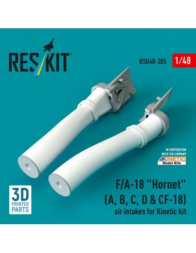 F/A-18 Hornet (A, B, C, D & CF-18) air intakes for Kinetic kit (3D Printed) 