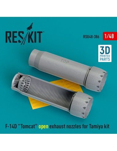 F-14D Tomcat open exhaust nozzles for Tamiya kit (3D Printed) 