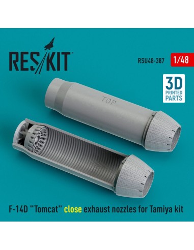 F-14D Tomcat close exhaust nozzles for Tamiya kit (3D Printed) 