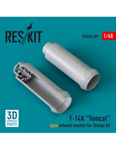 F-14A Tomcat open exhaust nozzles for Tamiya kit (3D Printed) 