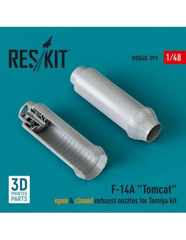 F-14A Tomcat open & closed exhaust nozzles for Tamiya kit (3D Printed) 
