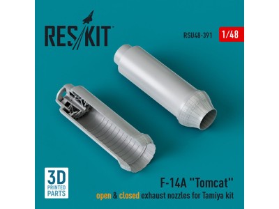 F-14A Tomcat open & closed exhaust nozzles for Tamiya kit (3D Printed) 