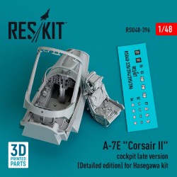 A-7E Corsair II cockpit late version (Detailed edition) for Hasegawa kit (3D Printed)  2